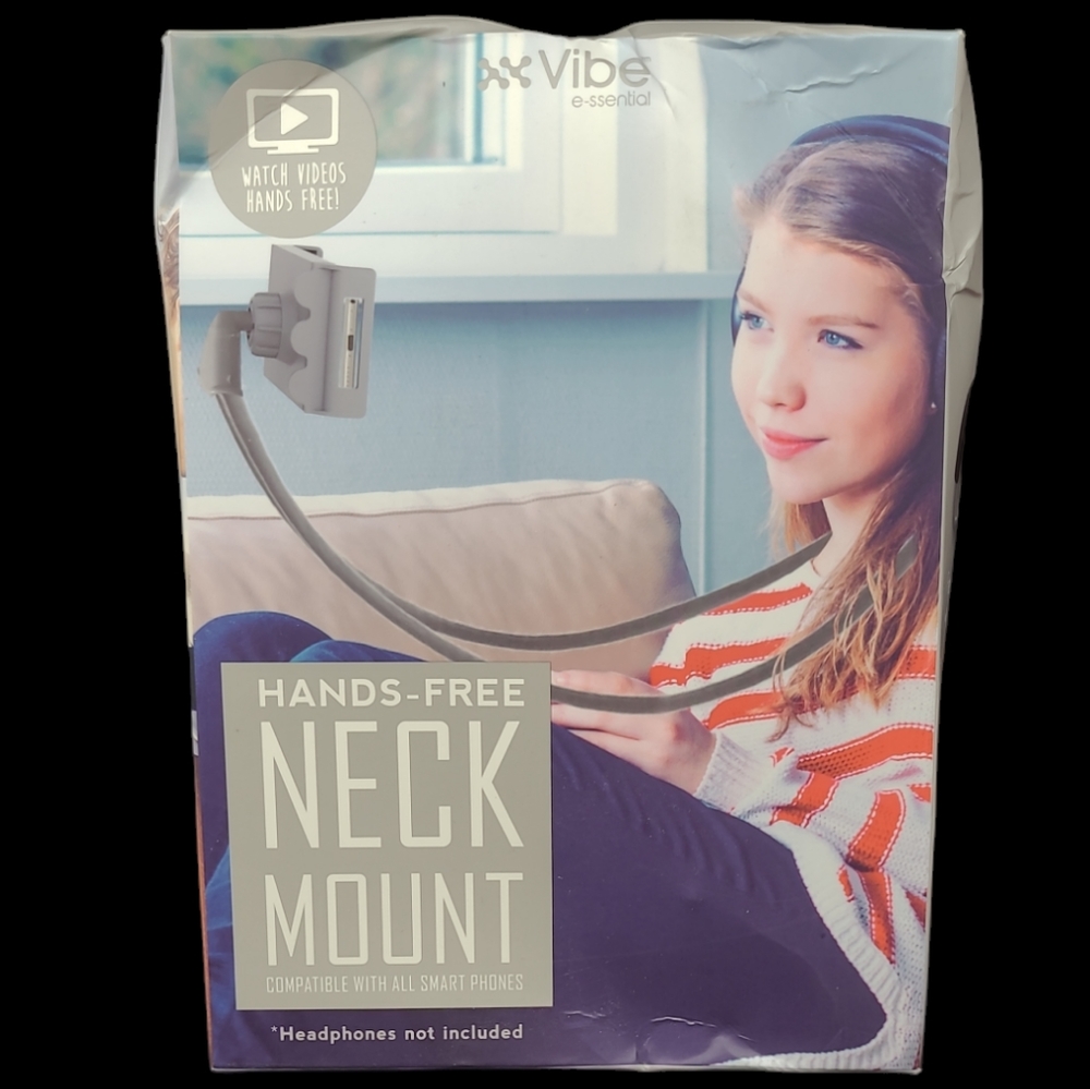 NIB - VIBE E-SSENTIAL HANDS-FREE NECK MOUNT COMPATIBLE WITH ALL SMART PH…